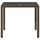 vidaXL Gartentisch mit Glasplatte Braun 90x90x75 cm Poly Rattan