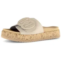 Gabor "Pantolette", Damen, Gr. 43 beige Schuhe Pantolette
