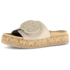 Gabor "Pantolette", Damen, Gr. 43 beige Schuhe Pantolette