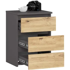Akord Nachtschrank Akord 40 x 40 x 57 cm Grau