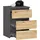 Akord Nachtschrank Akord 40 x 40 x 57 cm Grau