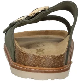 ROHDE Hausschuh ROHDE "Rohde Hausschuhe Veloursleder", Damen, Gr. 38, grün (olive), Veloursleder, Schuhe Hausschuh
