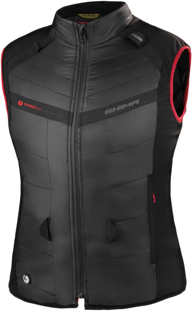 SHIMA Powerheat verwarmbaar damesvest, zwart, S Voorvrouw