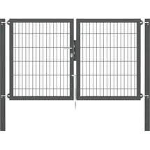 GAH Alberts Doppeltor 200 x 120 cm Anthrazit/Metall