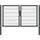 GAH Alberts Doppeltor 200 x 120 cm Anthrazit/Metall