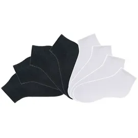 GO IN Kurzsocken 8er Pack Schwarz/Weiß 43-46