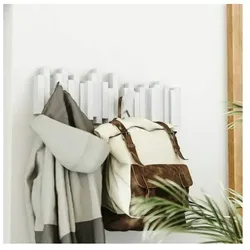 UMBRA STICKS Multi HOOK WHITE 318211-660 platzsparende Garderobenleiste mit 5 beweglichen Haken