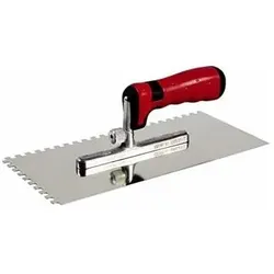 Glättekelle Rostfrei 2K Softgriff Vario Top ungezahnt 280x130mm