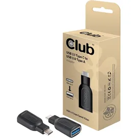 Club 3D USB 3.1 Adapter Typ-C zu USB 3.0 Typ-A St./Bu. schwarz CAA-1521