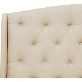 Beliani Polsterbett 140 x 200 cm Beige
