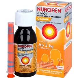 RECKITT NUROFEN Junior Fieber- und Schmerzsaft Orange 40 mg/ml