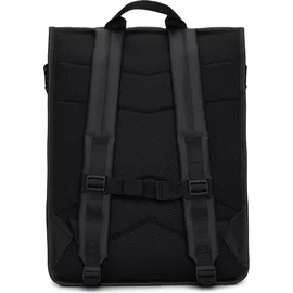 Rains Trail Rolltop Rucksack Schwarz