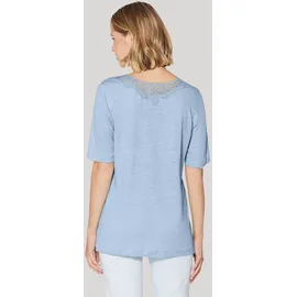 Madeleine Kurzarmshirt Leinen Blau 38