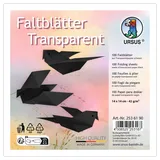Ursus Faltblätter Transparentpapier schwarz 100 Blatt 14 x 14 cm