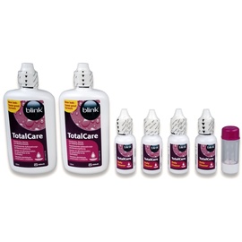 Abbott Blink Total Care Aufbewahrungslösung 2 x 120 ml + Reiniger Lösung 4 x 15 ml Twin Pack