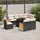 vidaXL Garten-Lounge-Set 9-tlg. schwarz