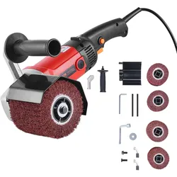 VEVOR Schleifmaschine Satiniermaschine Bürstenschleifer Walzenschleifer 1200W