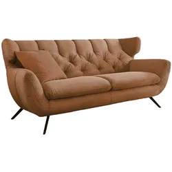 KAWOLA Sofa CHARME 2-Sitzer Cord rost