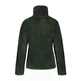 ICEPEAK Colony S6 Midlayer flauschige Fleecejacke Damen 595 dark green S