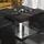 GGM Möbel Bistro Loungetisch 70 x 70 x 41 cm Schwarz Marmor/Edelstahl