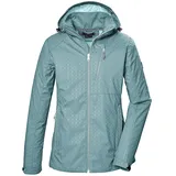 KILLTEC Damen Softshelljacke/Outdoorjacke mit abzippbarer Kapuze KOS 121 WMN SFTSHLL aqua, 38,