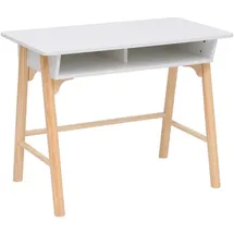 Mobili Rebecca Kinderschreibtisch Meryta 70 x 90 x 50 cm Kiefer MDF weiß braun blau