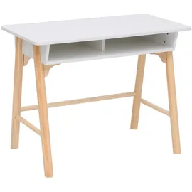 Mobili Rebecca Kinderschreibtisch Meryta 70 x 90 x 50 cm Kiefer MDF weiß braun blau