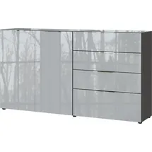 Germania Sideboard Oakland 184 x 102 x 42 cm grau/silber