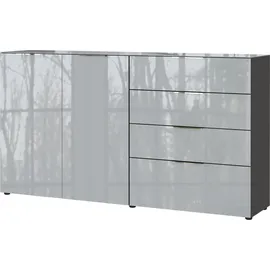 Germania Sideboard Oakland 184 x 102 x 42 cm grau/silber