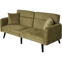 Jahnke Schlafcouch Stoff 2-Sitzer Grün