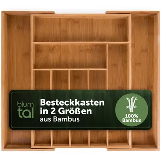 Blumtal Besteckkasten aus Bambus 33,7 x 5 x 44,5 cm