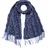 LASCANA Schal LASCANA, Damen, blau (blau, grau), Strick, Kunstfaser, gemustert, Modetücher Schal, Winterschal, Damenschal, Modeschal, Fransenschal VEGAN