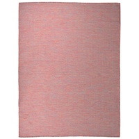 Teppich Outdoor-Flachgewebe 120x170 cm Rot, furnicato, Rechteckig rot