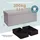 Blumtal Truhenbank Hellgrau 110 x 38 x 38 cm