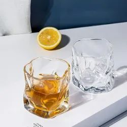 Trinkgläser Gläser Weingläser glas Wasserbecher Trinkbecher Saftglas 6er 250ML*6 Gelb