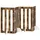 vidaXL Faltbarer Haustierzaun 201 x 90 cm Braun/Holz