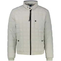 Steppjacke LERROS "LERROS Herren Steppblouson, funktional", Herren, Gr. S, grau (stone), 100% Baumwolle, Langarm, Jacken, Wasser- und windabweisend, atmungsaktiv