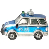 Krebs Glas Lauscha Weihnachtsornament Polizei SUV 1-tlg. 9cm
