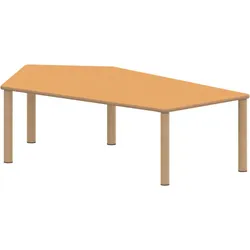 Tisch ZALOTTI mit Linoleum-Belag