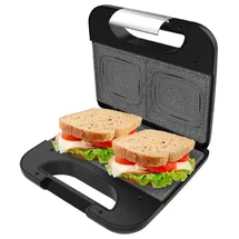 Cecotec Sandwichmaker Rock'nToast Square 800W Edelstahl, Antihaftbeschichtung