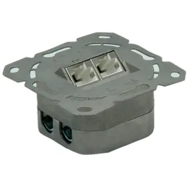 Value Cat.6A Dose 2x STP Unterputz waagerecht weiss