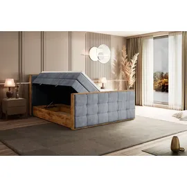 altdecor Boxspringbett 160 x 200 cm H3 Grau