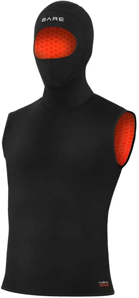 Bare Ultrawarmth 7/3 Mm Thermoweste Mit Kapuze - Black - 2XL