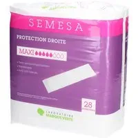 Marque Verte Semesa Protections Rectangulaires Maxi Serviette hygienique 28 pc(s)