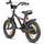 PROMETHEUS BICYCLES Kinderfahrrad 14 Zoll ab 4 Jahre mit Stützräder und Rücktritt SCHWARZ|SCHWARZ|orange 14"