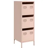 vidaXL Highboard Rosa 39x35x103,5 cm Stahl