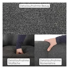 RABURG Fernsehsessel mit Aufstehhilfe, Relaxsessel mit 1 Motor, 120 kg belastbar, Mikrofaser, Anthrazit,