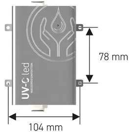 WM aquatec UV-C LED Wasserdesinfektionseinheit 8 l/min Silber