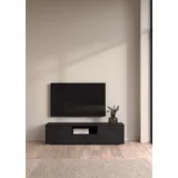 ebuy24 Media TV Schrank, Mediaboard, Lowboard«, TV-Kommode, wahlweise Breite 147 oder 177 cm schwarz matt. schwarz)