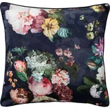 Essenza Fleur Dekokissen 50 x 50 cm Marineblau